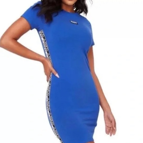 Guess Dresses & Skirts - Guess Blue Logo Dress Sz L